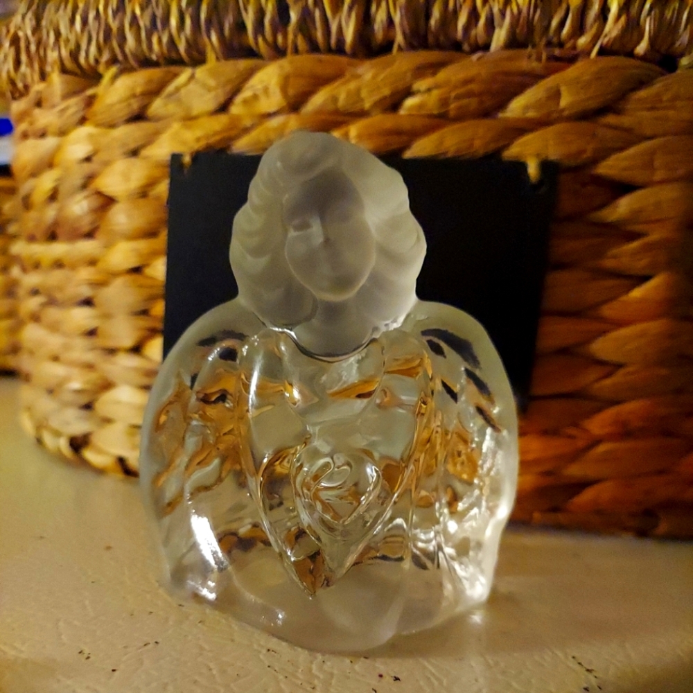 Fenton angel candleholder